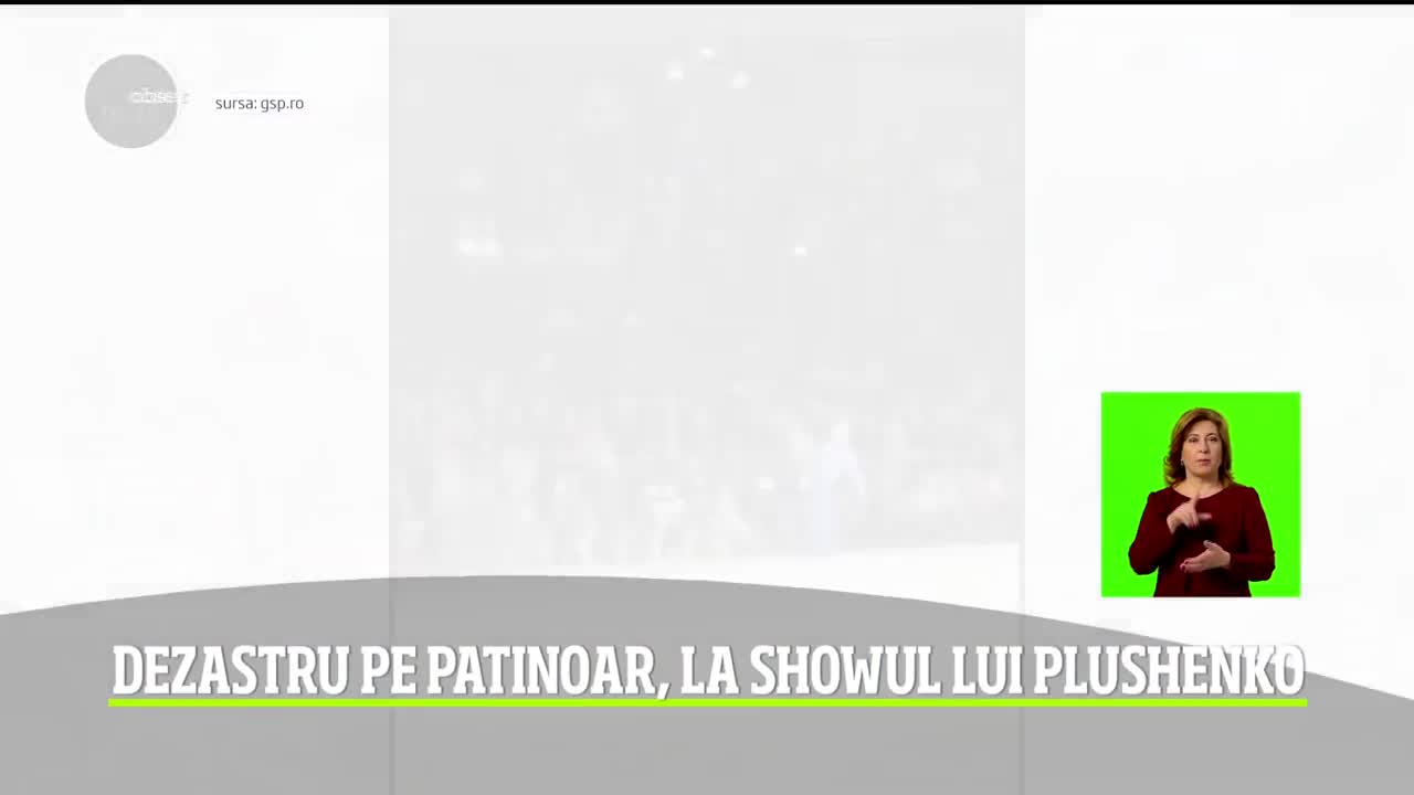 Dezastru la Cluj, la spectacolul celebrului patinator Plushenko, fost campion olimpic şi mondial! &Icirc;n timp ce acesta patina, gheaţa s-a topit!
