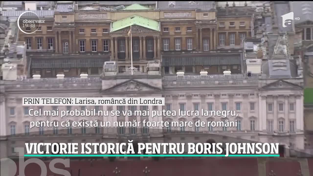 Victorie istorică pentru Boris Johnson. Britanicii au ales &icirc;n proporţie cov&acirc;rşitoare ieşirea din Uniunea Europeană
