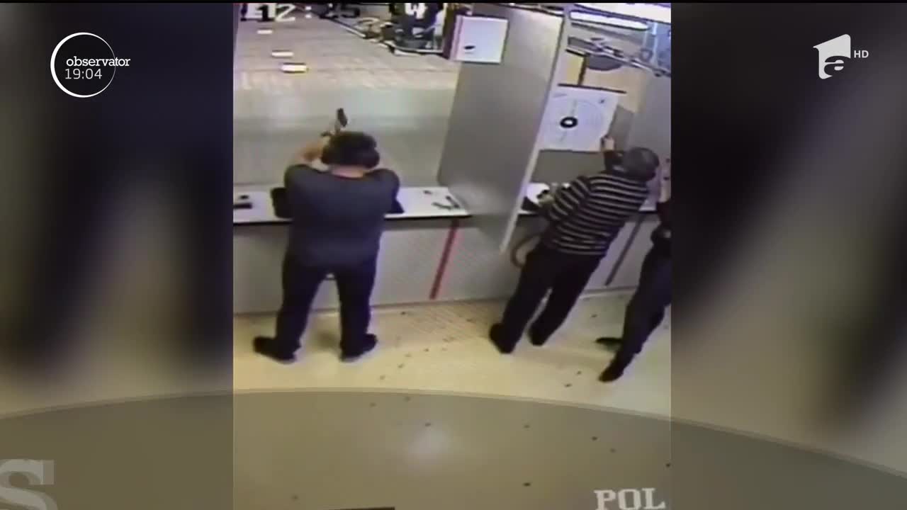 Imagini şocante cu momentul &icirc;n care un bărbat se &icirc;mpuşcă &icirc;ntr-un poligon din Constanţa