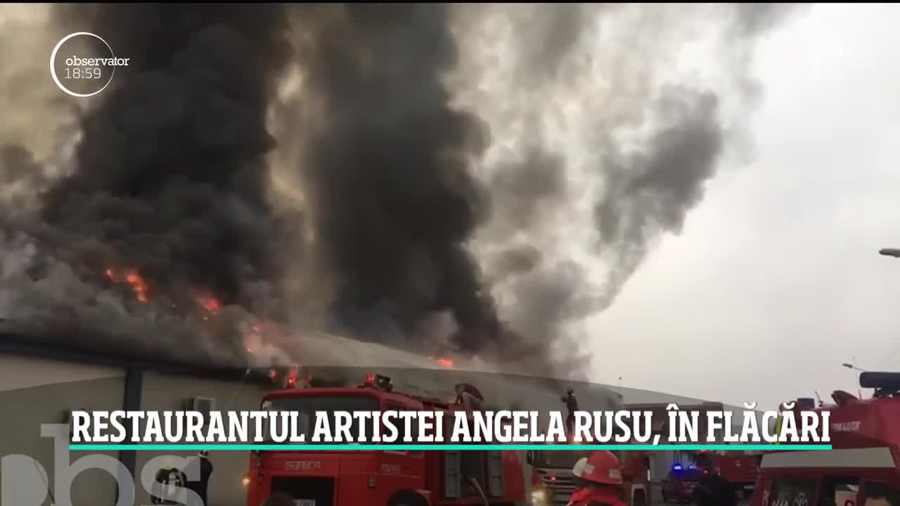 Restaurantul Angelei Rusu, o cunoscută c&acirc;ntăreață, a luat foc chiar &icirc;naintea unei petreceri cu sute de oameni