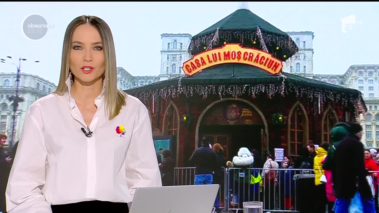 Moş Crăciun a poposit la căsuţa lui din Capitală și &icirc;i așteaptă pe copiii care vor să-i transmită personal lista de dorinţe