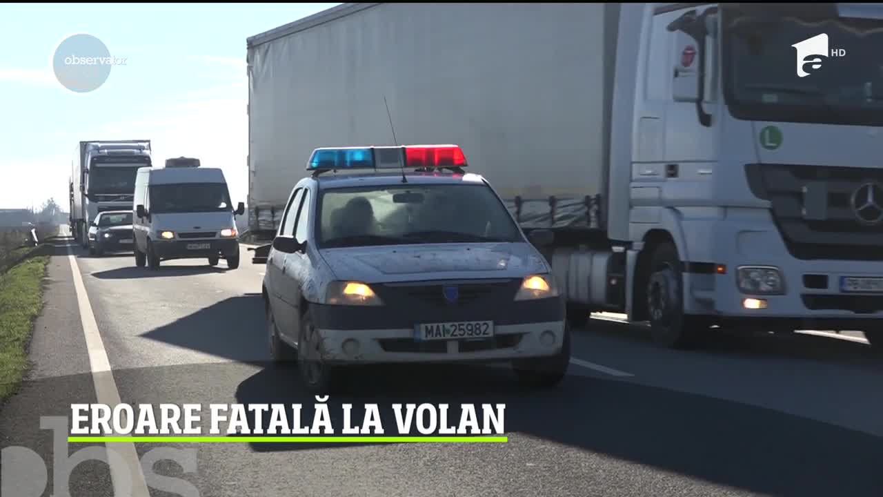 Accident grav &icirc;n Mehedinţi. O femeie de 60 de ani a murit, iar un bărbat, cetăţean bulgar, se află &icirc;n stare gravă la spital &icirc;n urma unei erori fatale la volan