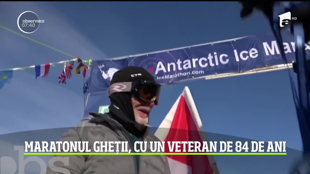 Canadian de 84 de ani, cea mai v&acirc;rstnică persoană care a parcurs p&acirc;nă la capăt maratonul pe continentul &icirc;ngheţat, Antarctica