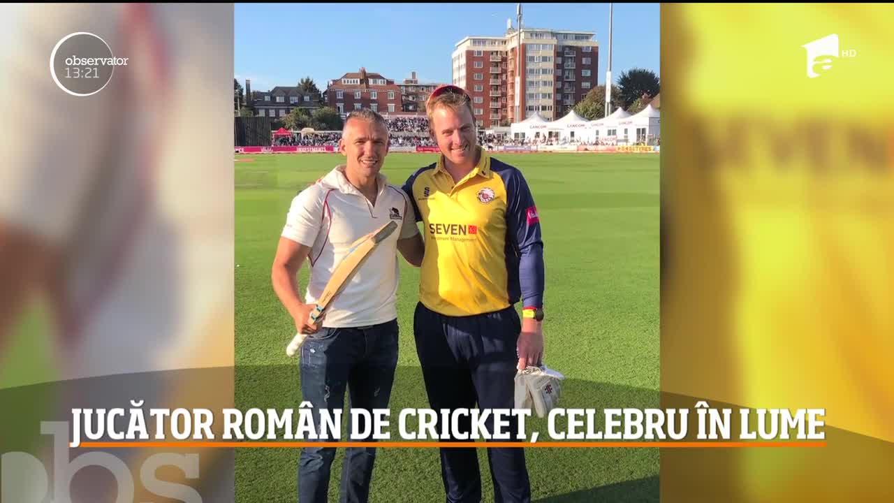 Jucător rom&acirc;n de cricket, celebru &icirc;n lume