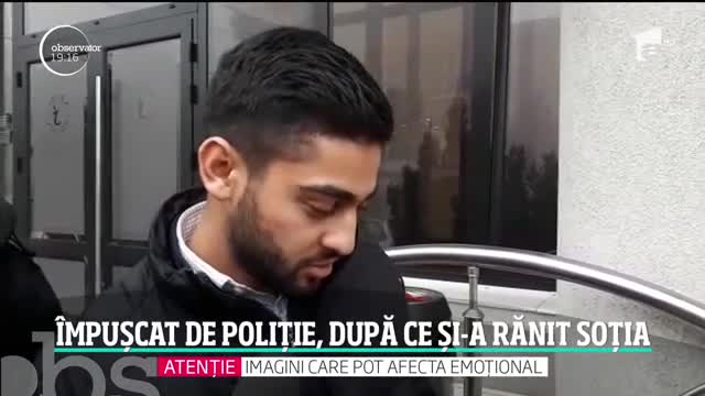 Scene de groază pe o stradă din Tecuci. Un bărbat &icirc;narmat şi agresiv a fost &icirc;mpuşcat de poliţişti &icirc;n plină stradă