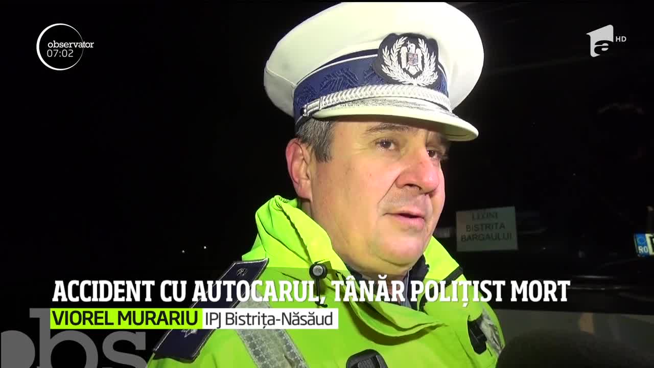 Un t&acirc;năr polițist din Bistrița-Năsăud și-a găsit sf&acirc;rșitul &icirc;ntr-un accident rutier petrecut &icirc;n drum spre casă