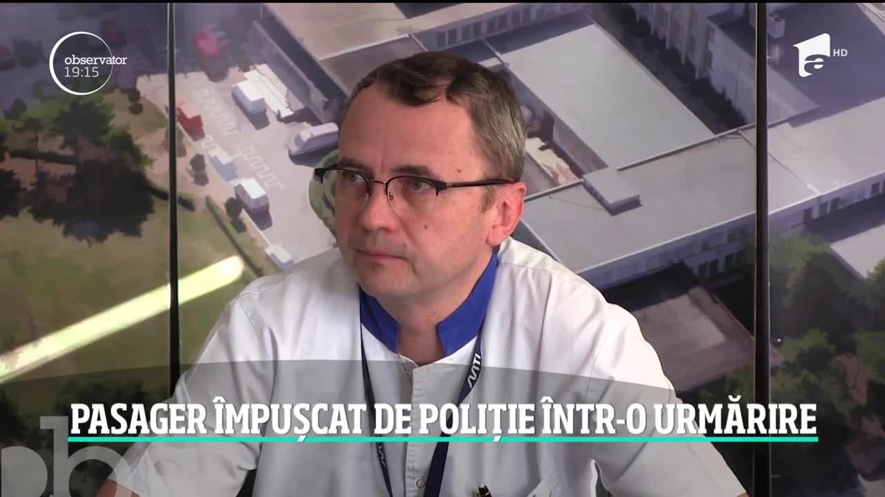 Pasager &icirc;mpușcat de poliție &icirc;ntr-o urmărire ca-n filme