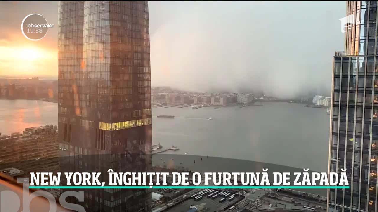 Imagini incredibile &icirc;n New York: Un nor dens pare că &icirc;nghite oraşul
