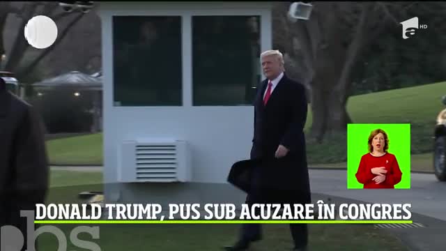 Donald Trump, pus sub acuzare &icirc;n Congres