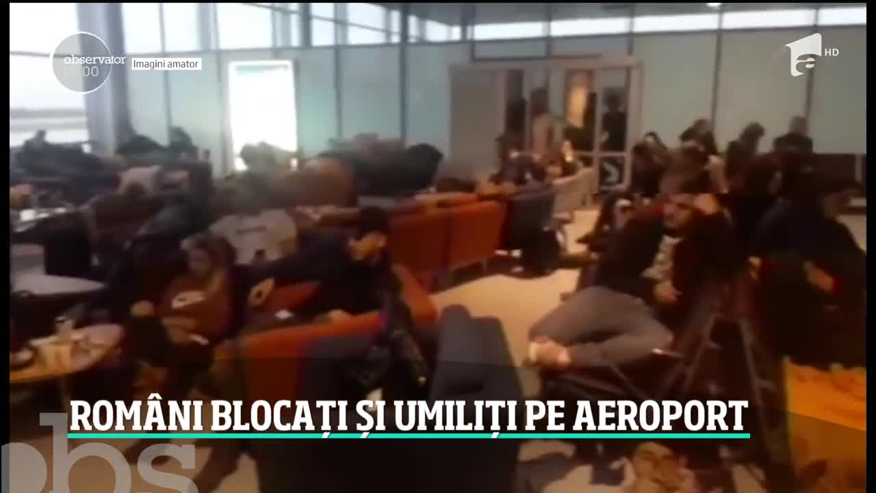 180 de rom&acirc;ni blocaţi pe un aeroport din Belgia au trăit o zi şi-o noapte de umilinţe!