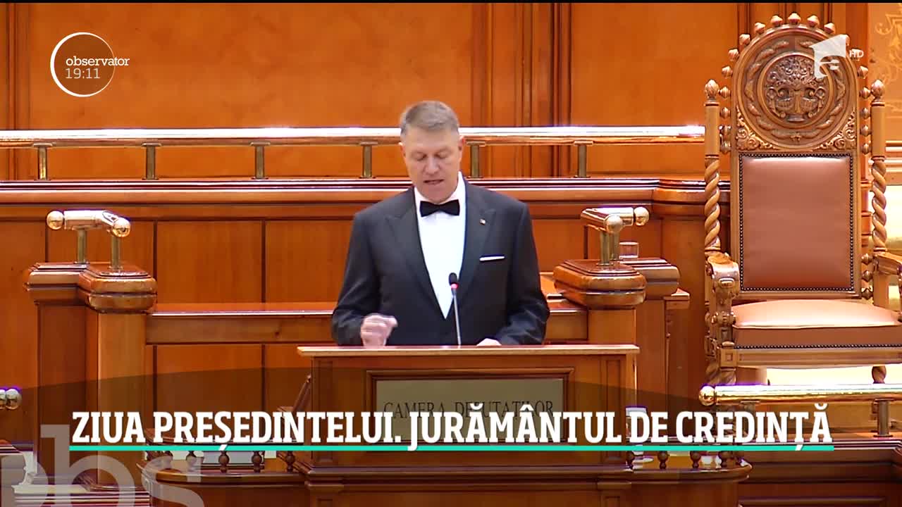 Klaus Iohannis a depus din nou jurm&acirc;ntul de credinţă &icirc;n faţa Parlamentului