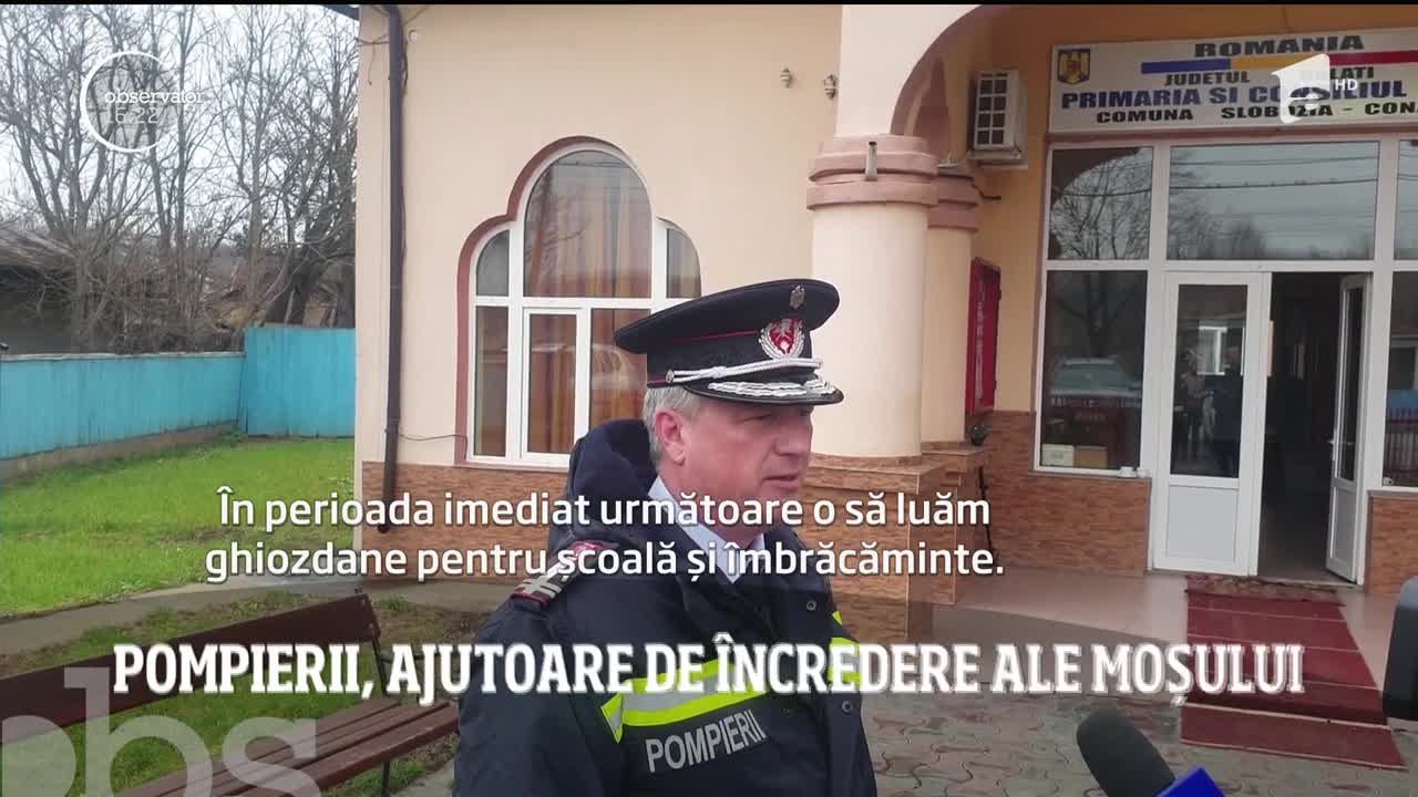 Pompierii, ajutoarele de &icirc;ncredere ale Moșului