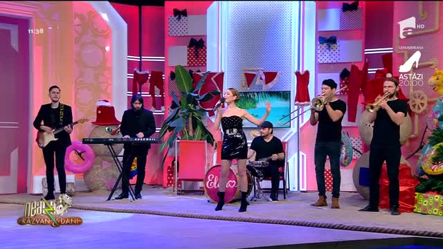 Neatza cu Răzvan și Dani. Elena Gheorghe c&acirc;ntă melodia De Crăciun