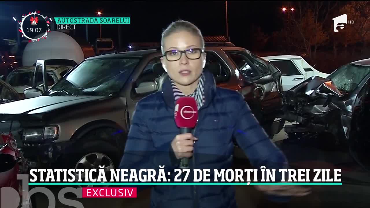 Crăciun &icirc;ns&acirc;ngerat pe şoselele din Rom&acirc;nia. 27 de oameni au murit