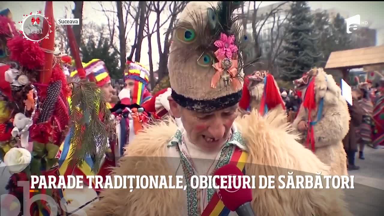 Parade tradiționale pe străzile din Bacău, Suceava şi &icirc;n satele din Alba