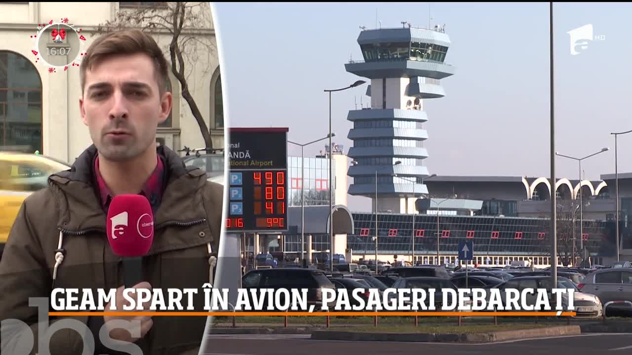 Panică şi pe Aeroportul Otopeni. Piloţii au observat un geam crăpat &icirc;n cabină