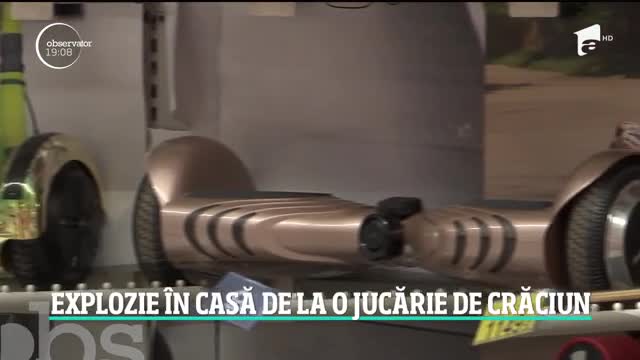 Panică &icirc;n casa unei familii din B&acirc;rlad. Jucăria primită cadou de copil, un hoverboard, a explodat din senin