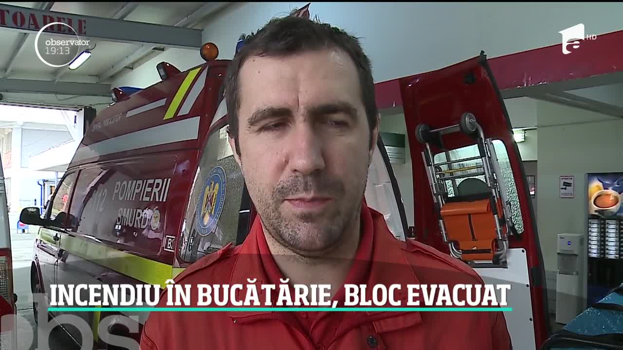 Incendiu &icirc;n bucătărie, bloc evacuat. S-a &icirc;nt&acirc;mplat &icirc;n T&acirc;rgu Mureş