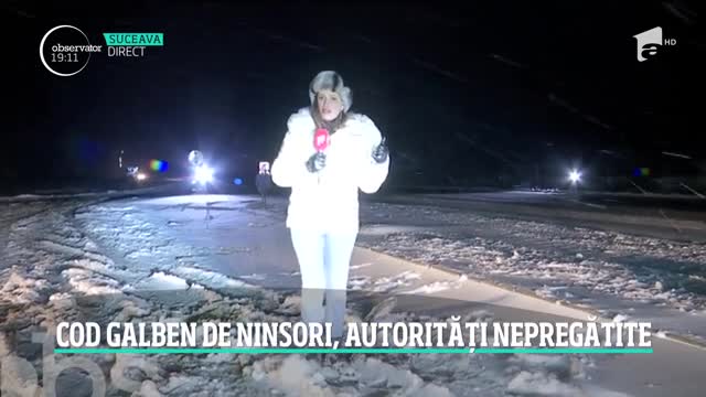 Iarna se scriu poveşti la munte. Peisajele par desprinse din basme. Insa codul galben nu a adus doar bucurie pe p&acirc;rtie, ci şi probleme mari pe şosele