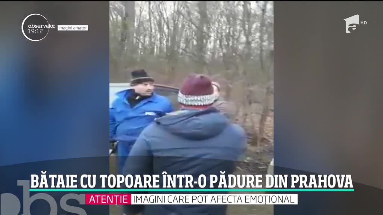 Bătaie cu topoare &icirc;ntr-o pădure din Prahova