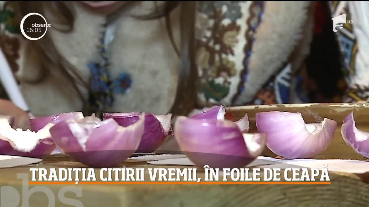 Tradiția citirii vremii, &icirc;n foile de ceapă