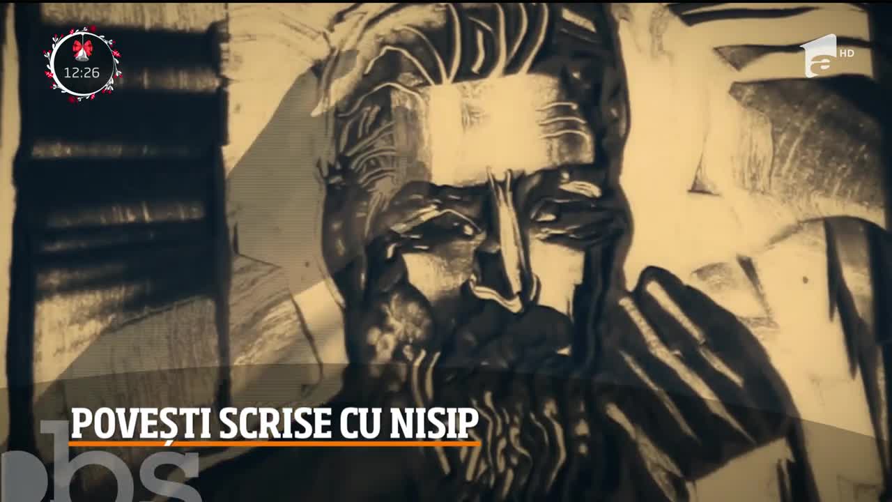 Desene inedite realizate cu nisip