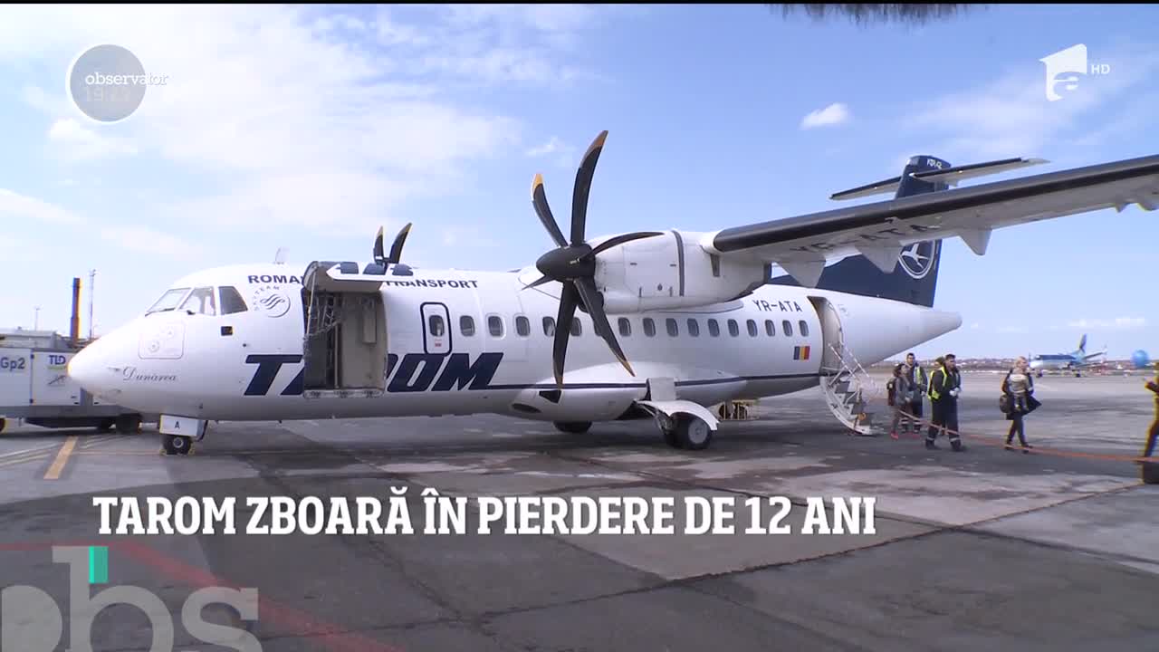 Tarom zboară &icirc;n pierdere de 12 ani