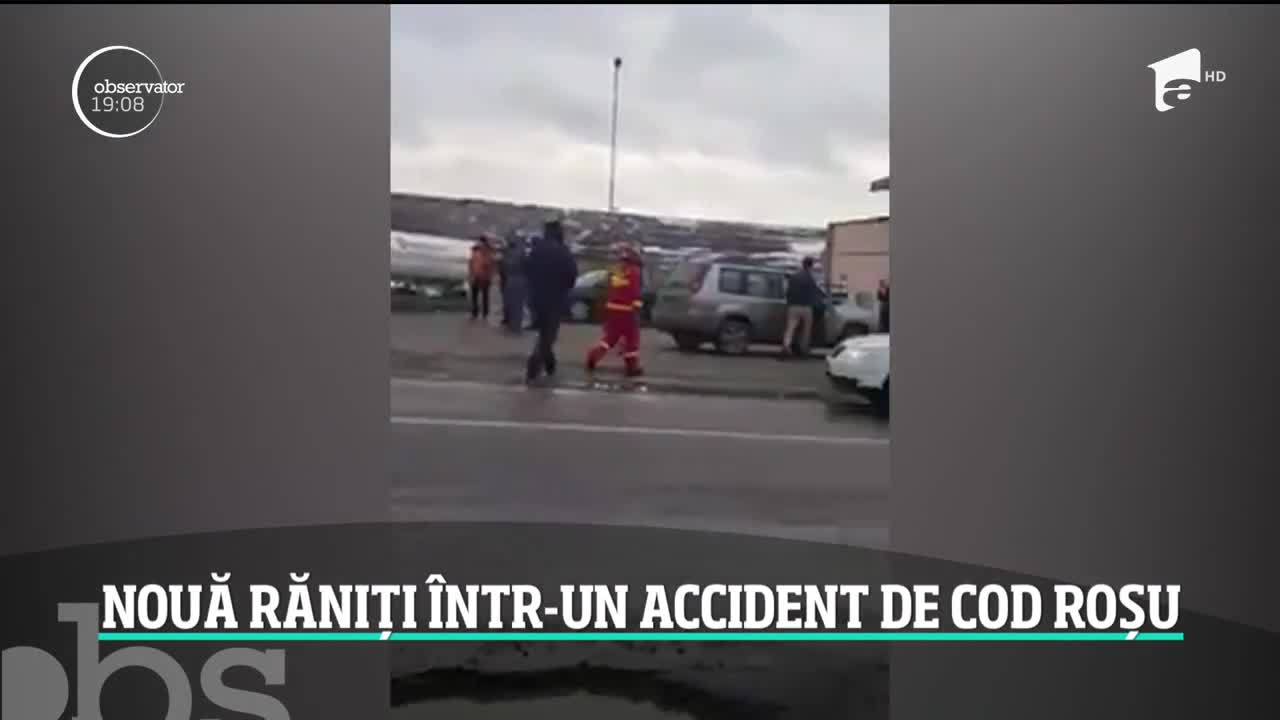 Un accident teribil a activat planul roşu de intervenţie &icirc;n Botoşani. Nouă oameni au ajuns la spital