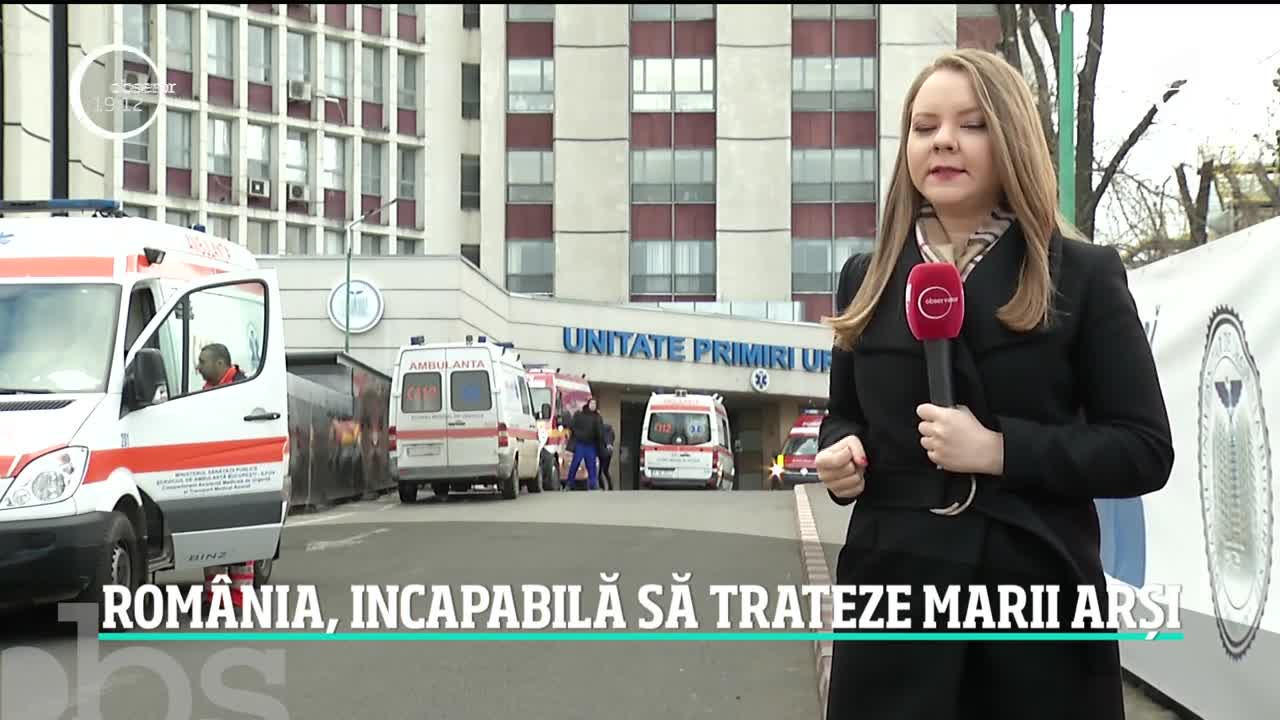 Rom&acirc;nia, incapabilă să trateze marii arși. Un t&acirc;năr care a suferit arsuri pe jumătate din corp a fost transferat &icirc;n Austria abia după trei zile