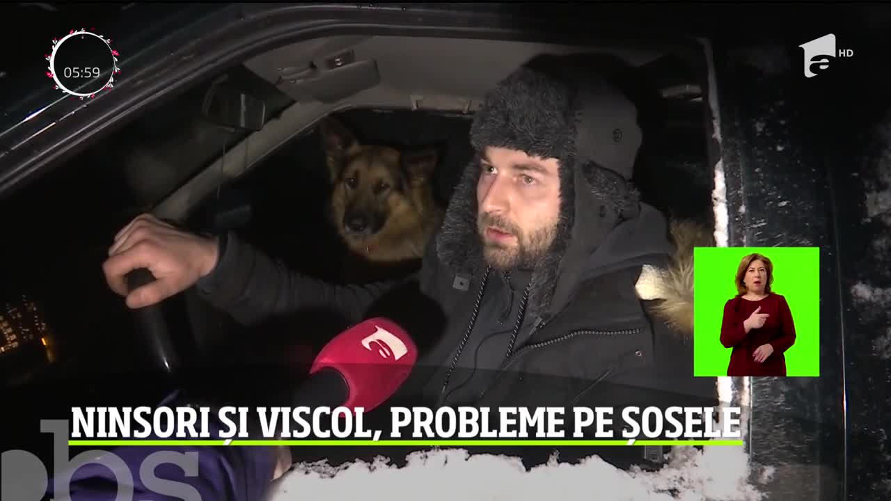 Accidente pe șosele, mașini blocate &icirc;n zăpadă