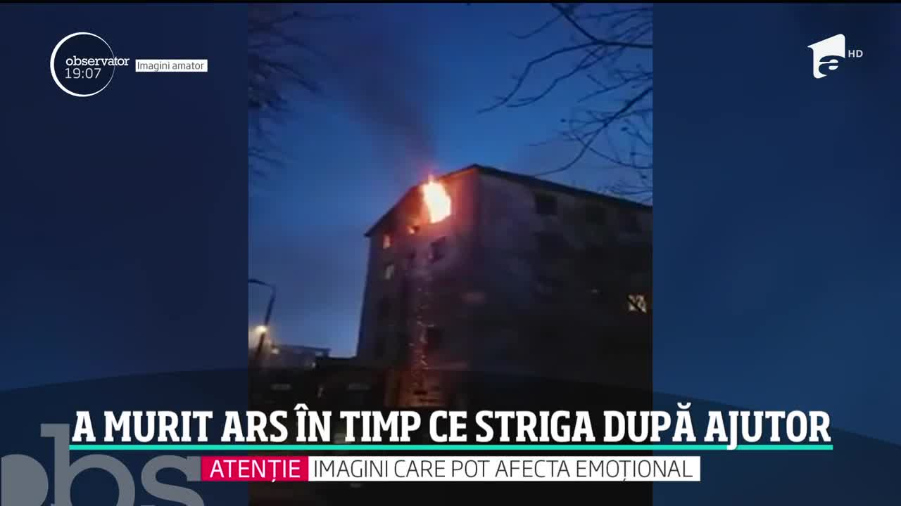Un bărbat de 30 de ani a murit &icirc;n timp ce &icirc;ncerca să iasă din apartamentul cuprins de flăcări
