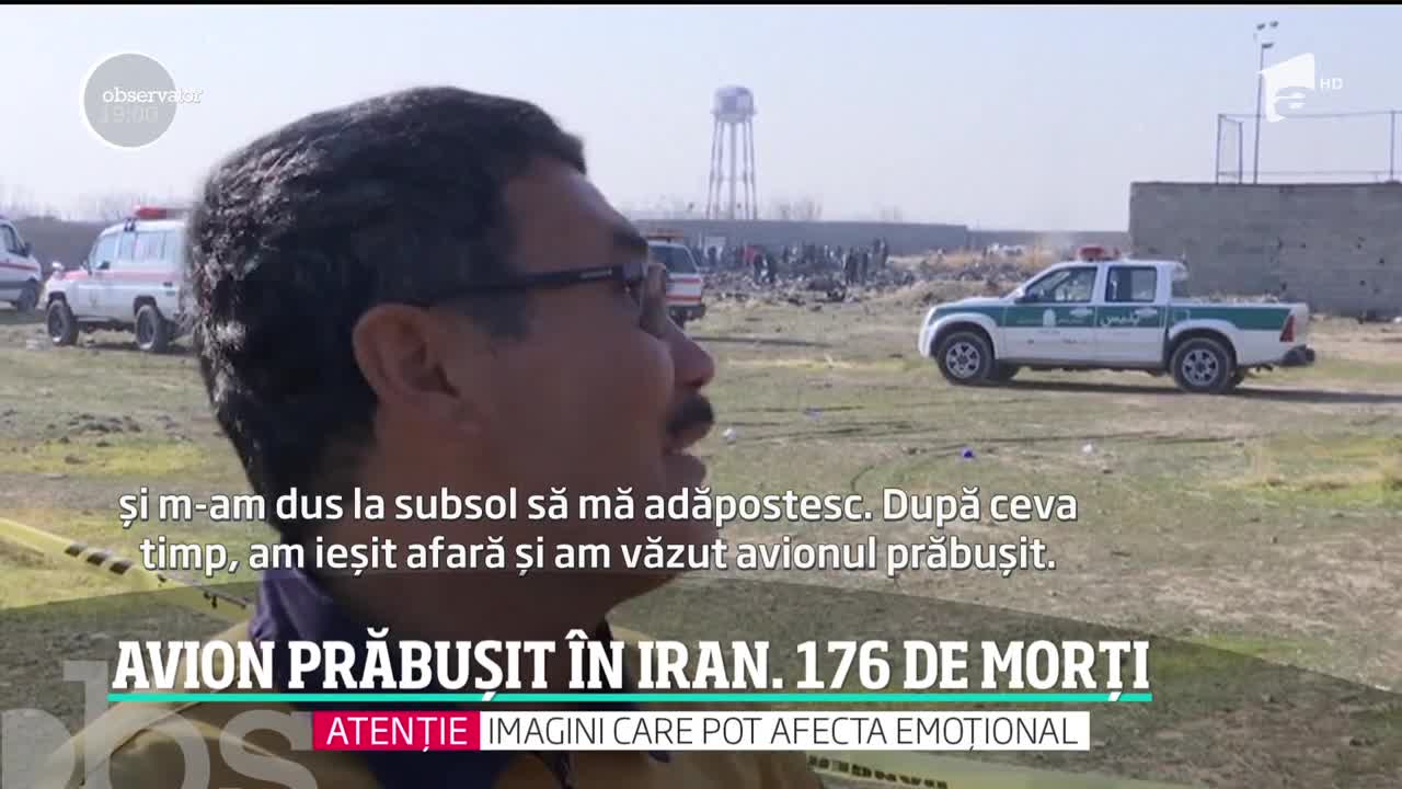 O catastrofă aviatică &icirc;n care 176 de oameni au murit amplifică tensiunea din Iran