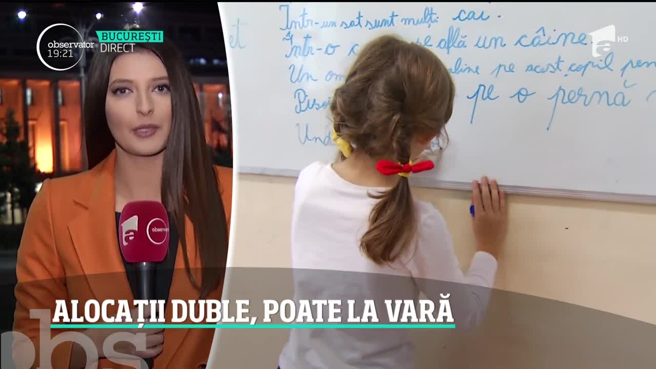 Copiii mai aşteaptă alocaţiile dublate, chiar dacă preşedintele Klaus Iohannis a anunţat că nu va respinge legea