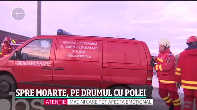 Pe un drum ca un patinoar, doi fraţi din Suceava au alunecat &icirc;n faţa morţii. Spulberat de tren, unul dintre ei nu a avut salvare