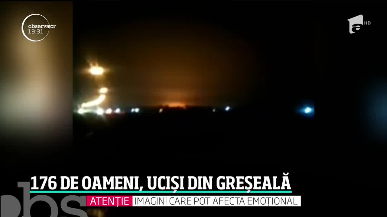 Forţele armate iraniene recunosc că au dobor&acirc;t avionul ucrainean din greșeală
