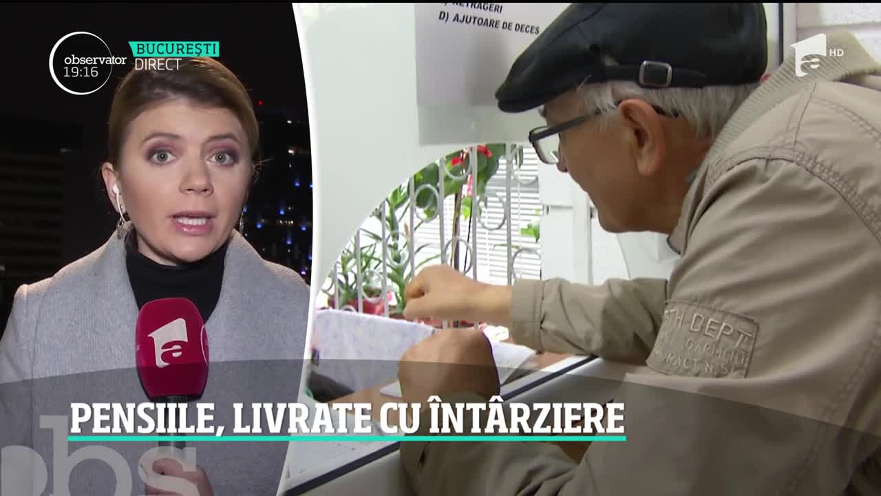 Pensiile, livrate cu &icirc;nt&acirc;rziere la &icirc;nceputului lui 2020