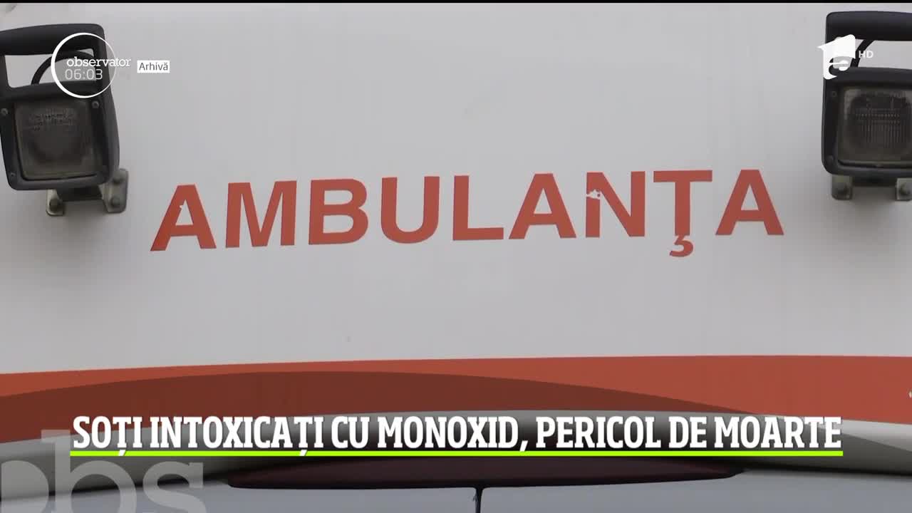 Soți intoxicați cu monoxid de carbon, &icirc;n Baia Mare
