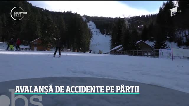Avalanşă de accidente la munte. Peste 100 de apeluri de urgenţă au venit doar &icirc;n 24 de ore