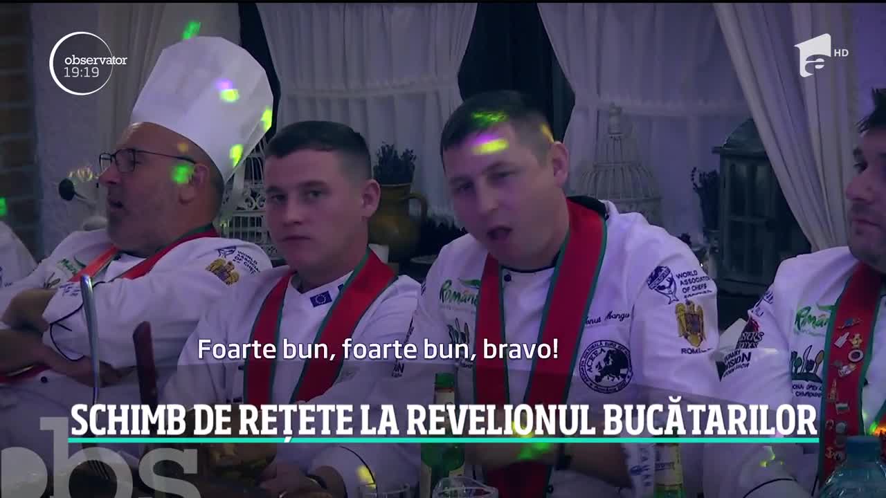 Au muncit &icirc;n noaptea dintre ani, dar a venit r&acirc;ndul bucătarilor să sărbătorească noul an. Şi au făcut-o &icirc;ntr-un cadru de poveste, cu meniuri de cinci stele