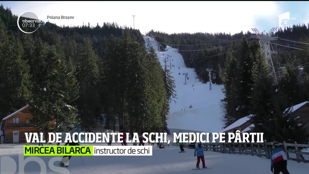Odată cu &icirc;ncălzirea vremii, au apărut şi accidentele pe p&acirc;rtii. &Icirc;n Poiana Braşov, o staţiune aglomerată &icirc;n sezonul de iarnă, salvatorii nu au avut timp să respire