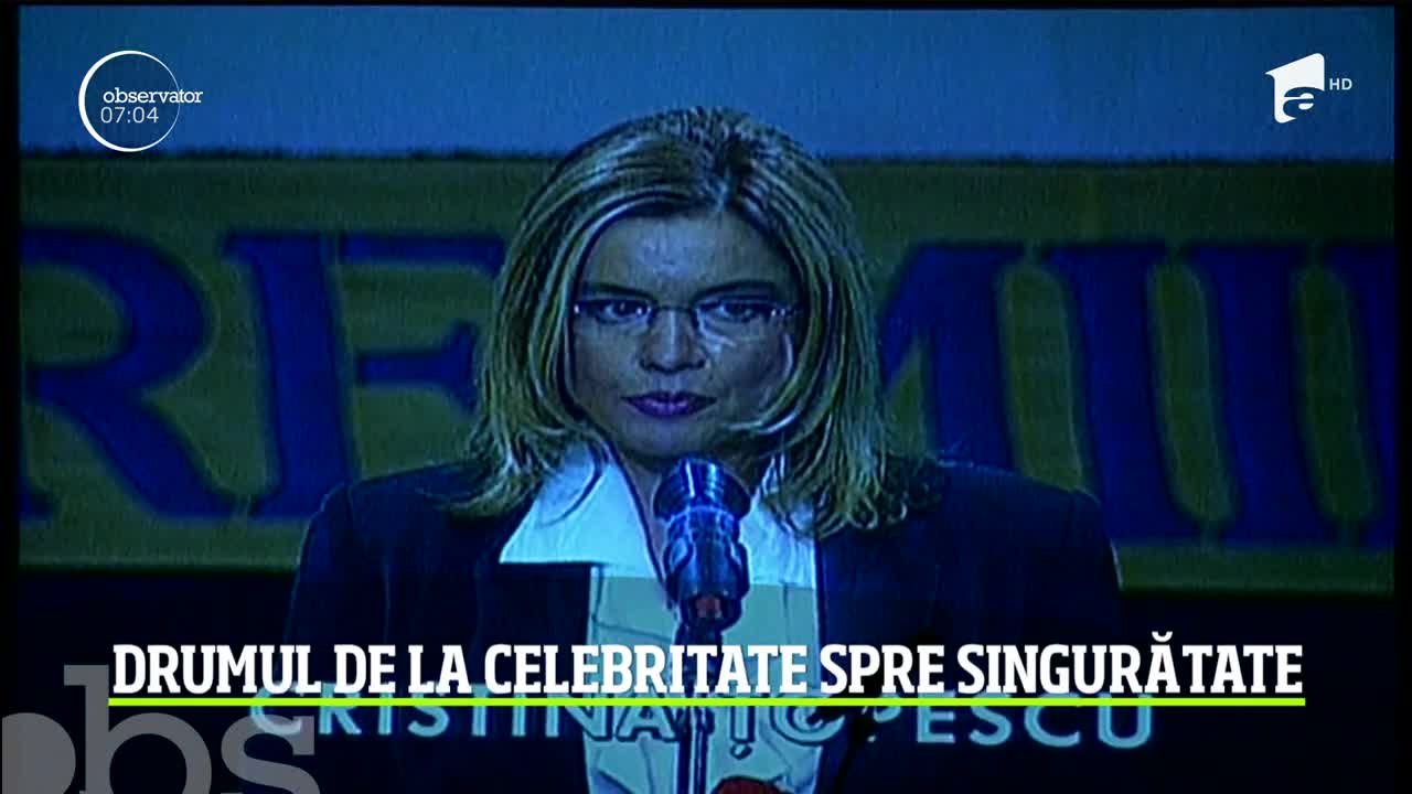 Cristina Ţopescu, drumul de la celebritate spre singurătate