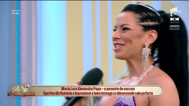 Neatza cu Răzvan și Dani. Maria Lara Alexandra Popa, sportiva care a impresionat o lume &icirc;ntreagă cu dimensiunile sale perfecte: Am luat titlul de Miss Universe 2019 la Culturism Natural