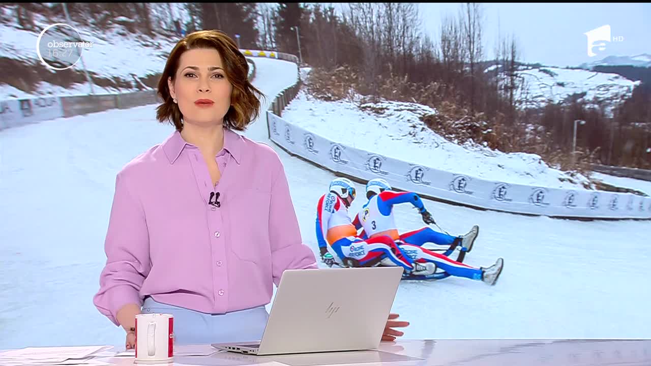 Singura pistă de sanie pe pantă naturală din Europa de Est se află la Vatra Dornei