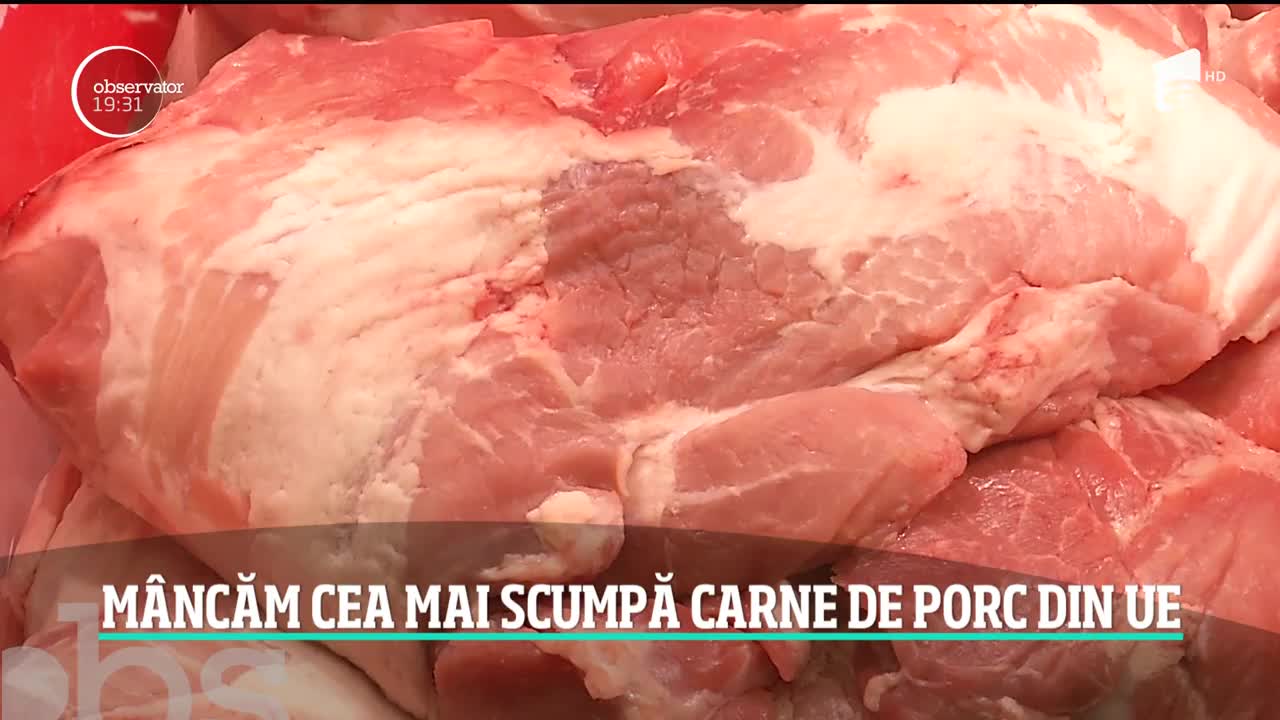 Rom&acirc;nii măn&acirc;ncă cea mai scumpă carne de porc din Europa