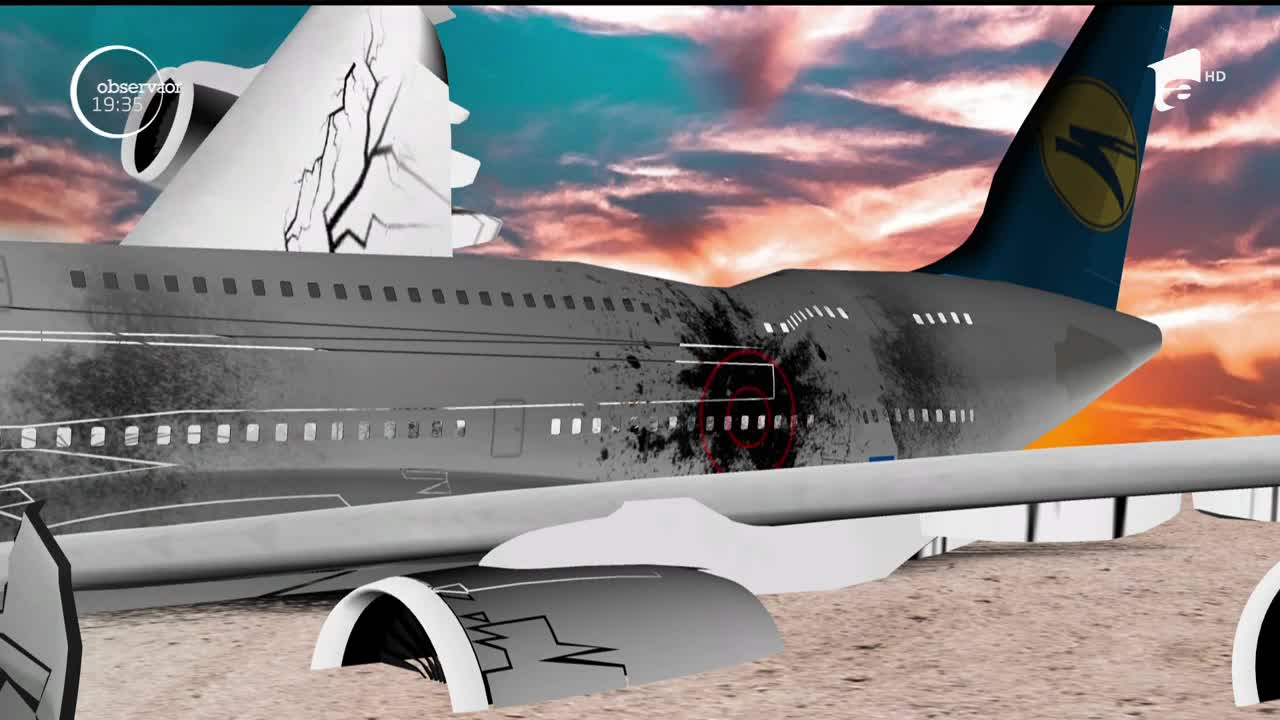 Noi imagini cu avionul ucrainean dobor&acirc;t la Teheran