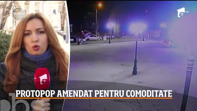 Protopopul din C&acirc;mpulung a fost amendat, după ce a intrat cu maşina &icirc;n zona pietonală aflată &icirc;n centrul oraşului