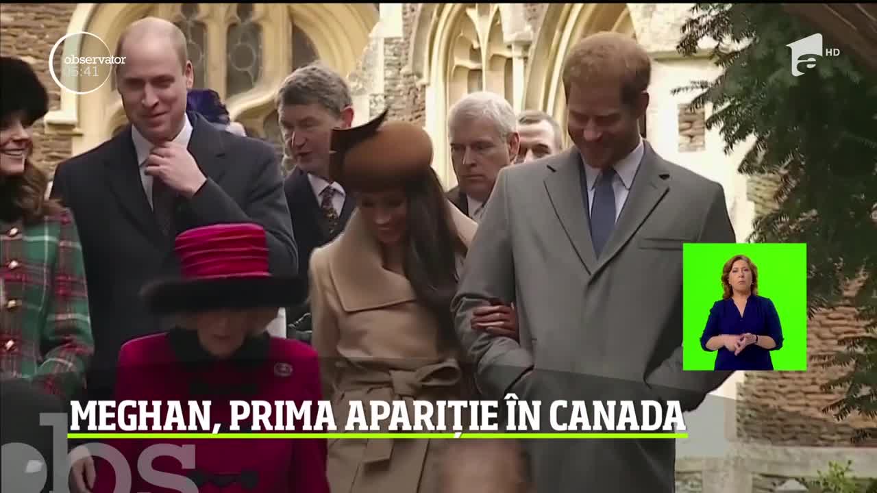 Meghan Markle, prima apariție &icirc;n Canada