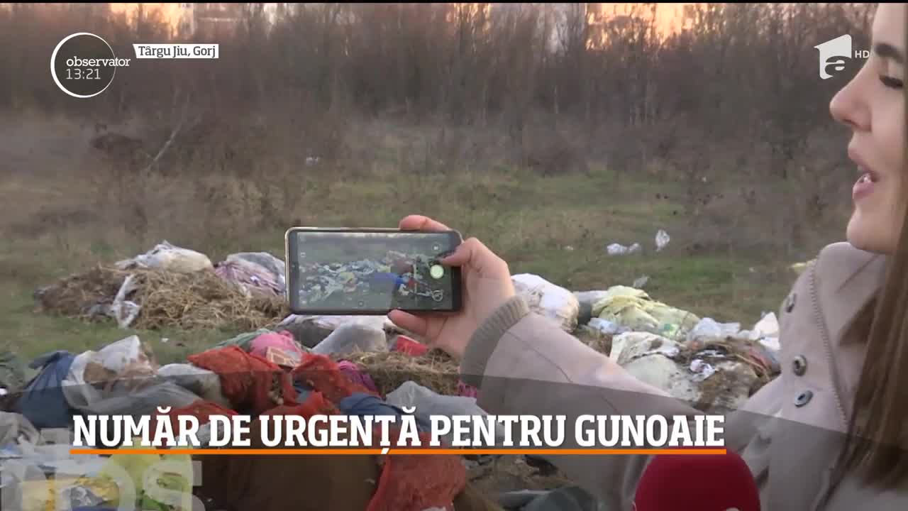 Număr de urgență pentru gunoaie, metoda prin care autorităţile din judeţul Gorj vor să &icirc;ncurajeze cetăţenii să anunţe locurile sufocate cu deşeuri
