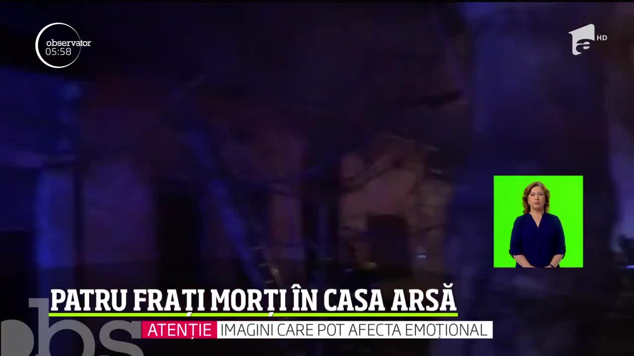 Incident dramatic &icirc;n care şi-au pierdut viaţa patru copii. Fraţii nu au avut nicio şansă după ce camera &icirc;n care se aflau a fost cuprinsă de flăcări, de la o sobă
