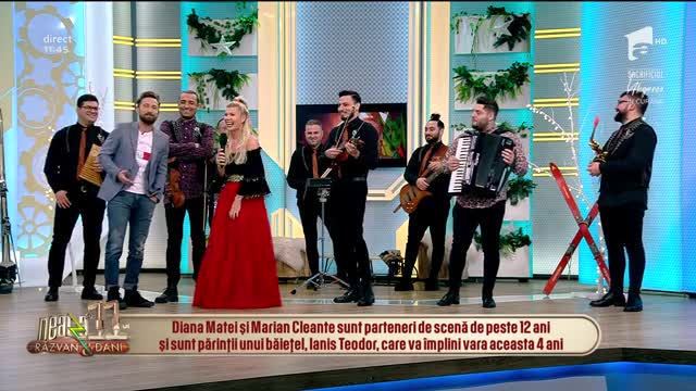 Neatza cu Răzvan și Dani. Diana Matei și Taraful Cleante c&acirc;ntă piesa Hai, vino de mă fură